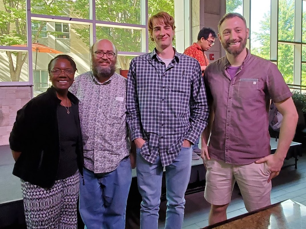 University of Missouri mathematics department group pictured in the AMS award announcement